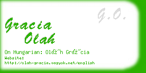 gracia olah business card